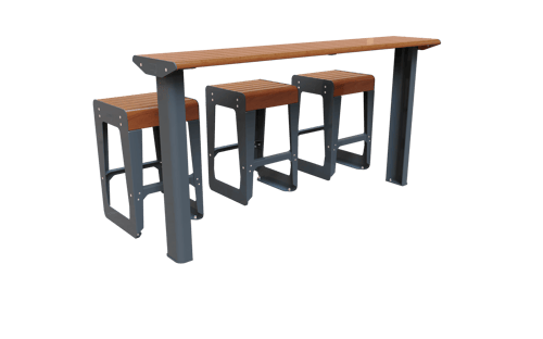 Hyve Bar Height Table Setting 2